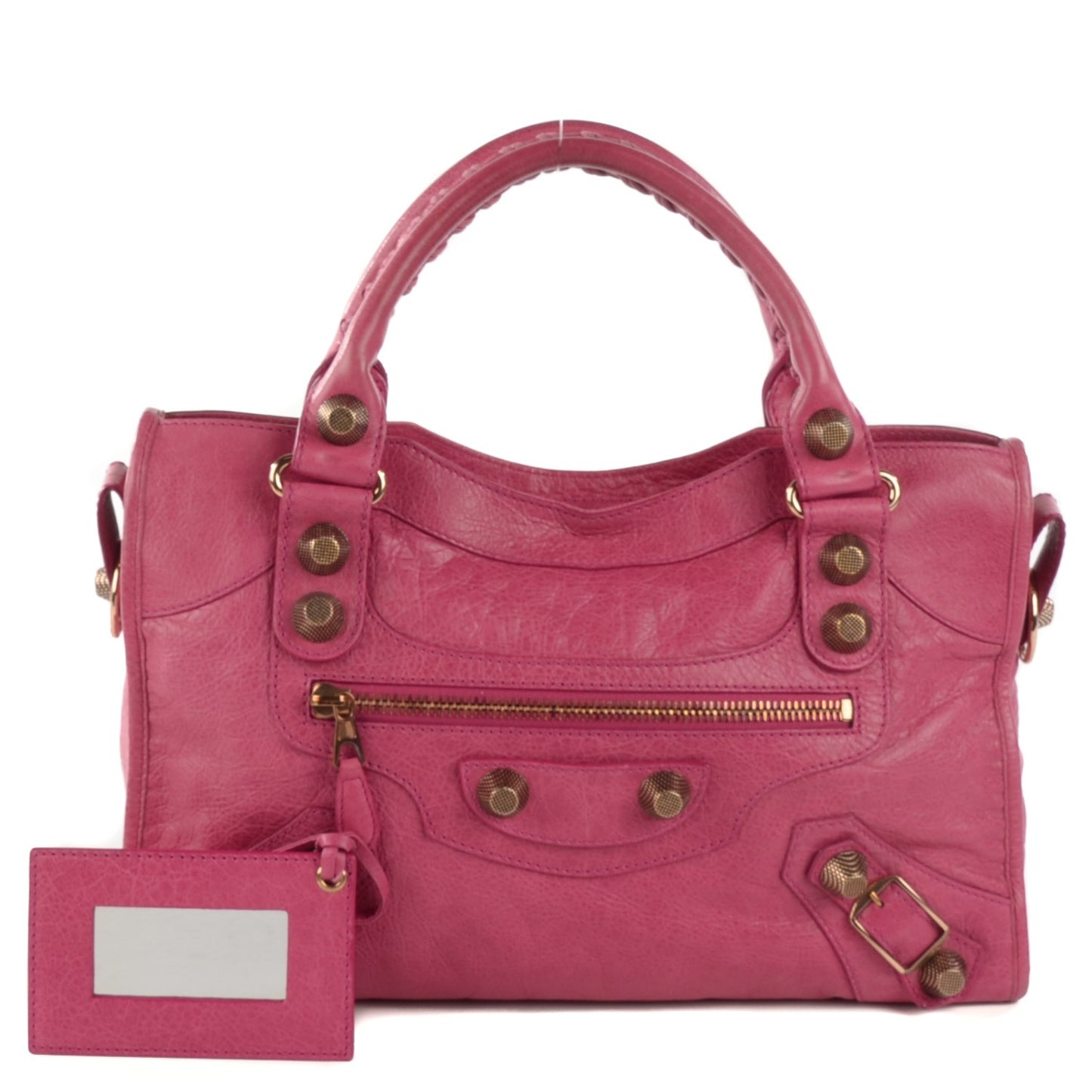 Agneau Giant 21 Rose Gold Hardware City Cyclamen Fucsia