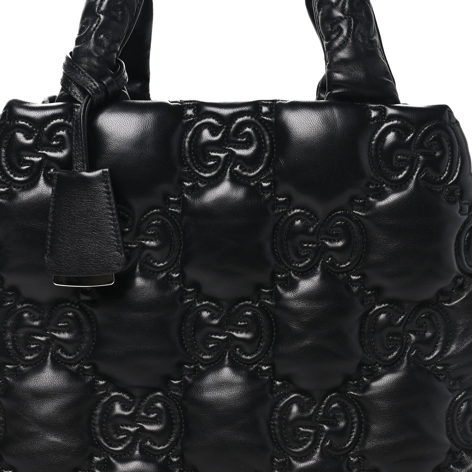 Gucci Calfskin GG Matelasse Large Tote Black 8 of 10