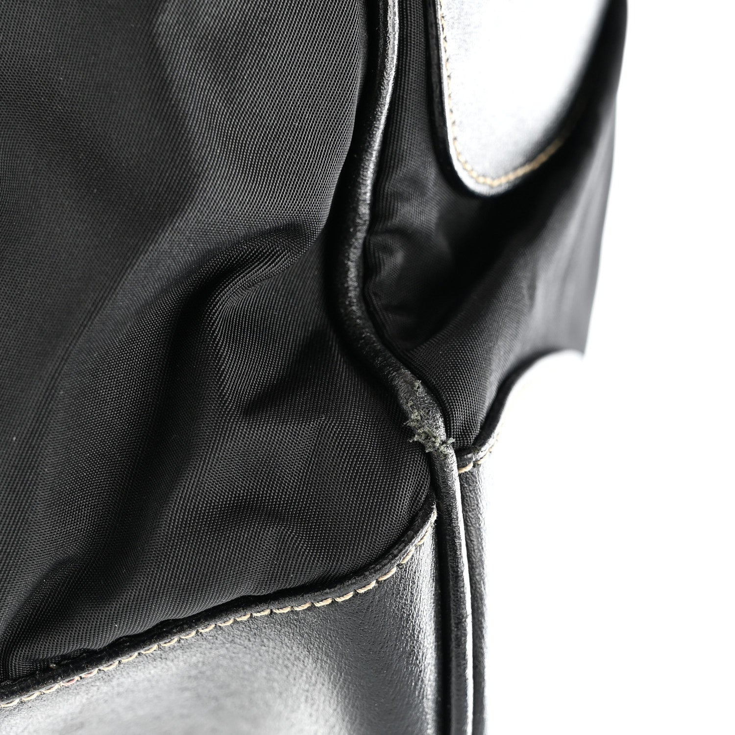 Prada Tessuto Nylon Moon Shoulder Bag Black 15 of 15