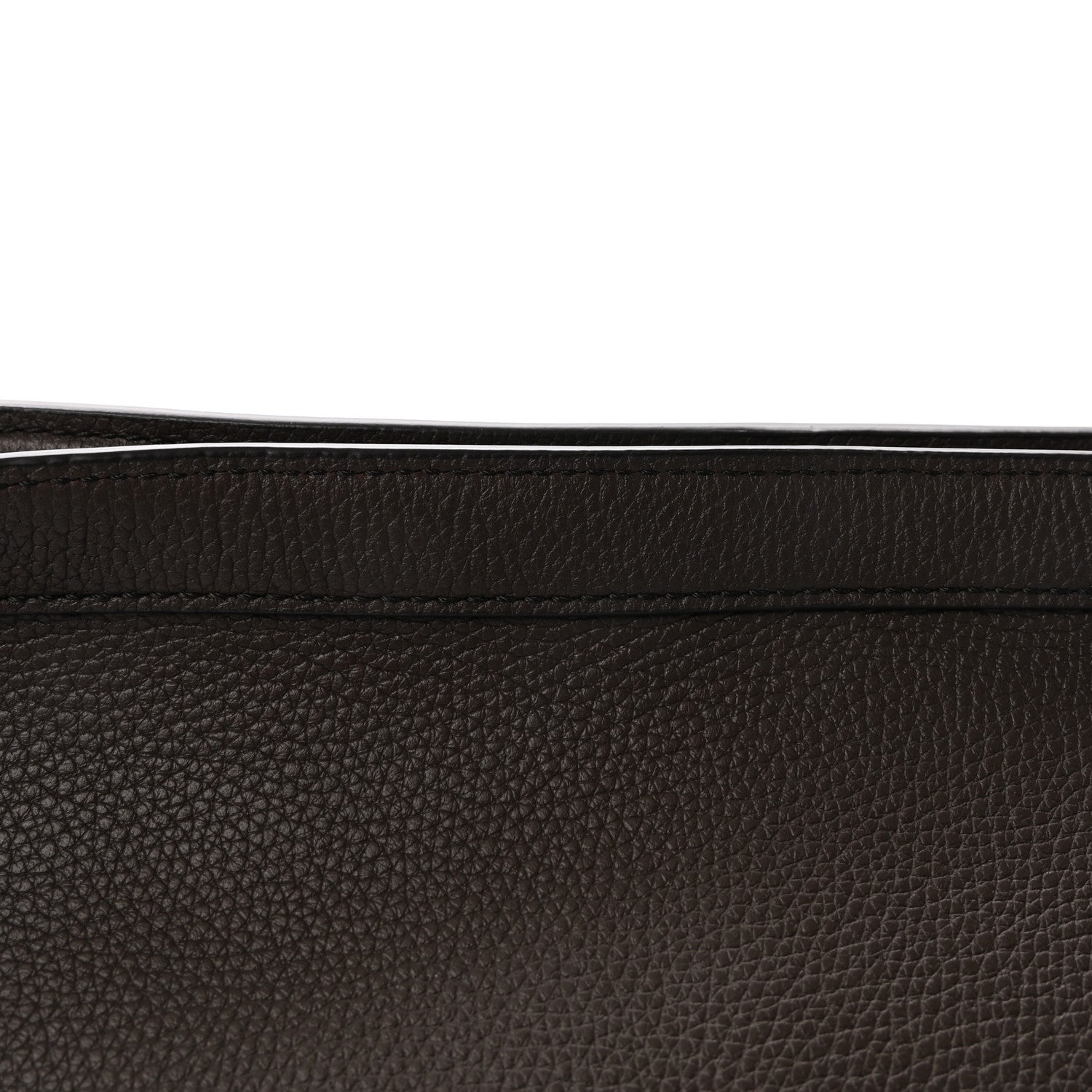 The Row Grained Calfskin Large Slouchy Banana Bag Brunette 8 of 10