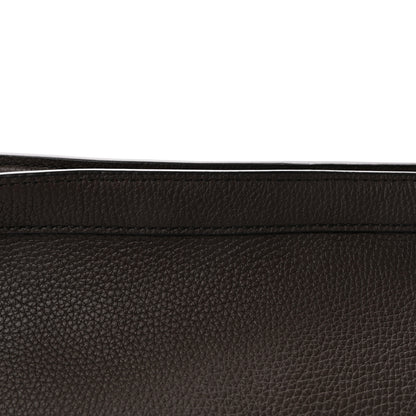 The Row Grained Calfskin Large Slouchy Banana Bag Brunette 8 of 10