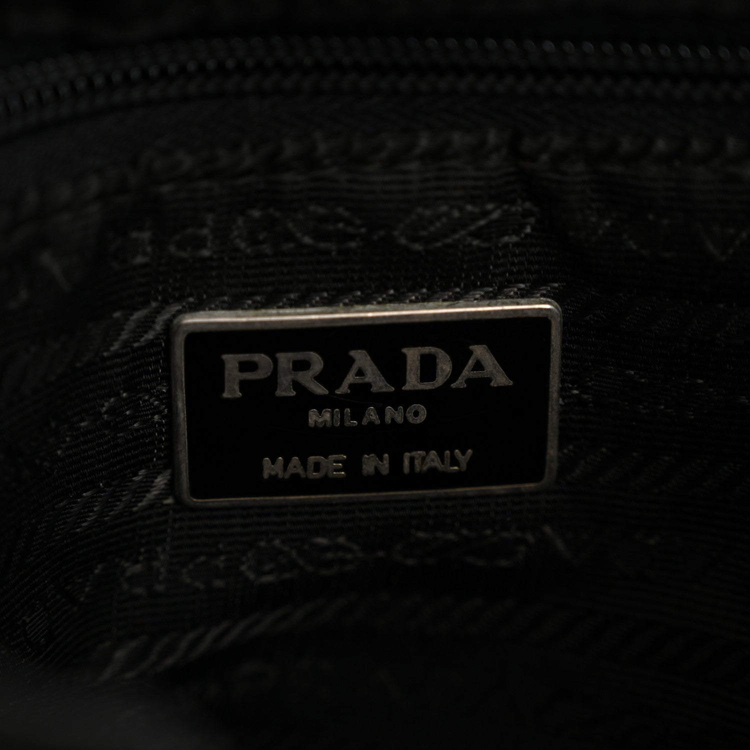 Prada Tessuto Nylon Vela Chain Backpack Black 6 of 15