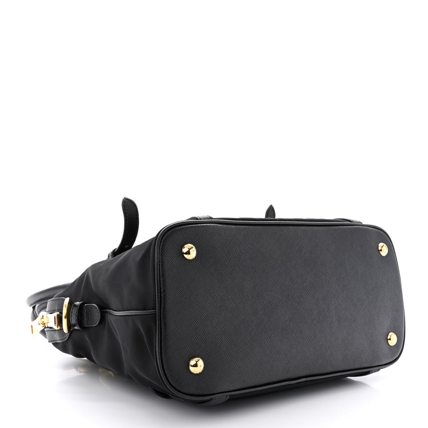 Tessuto Nylon Saffiano Tote Black