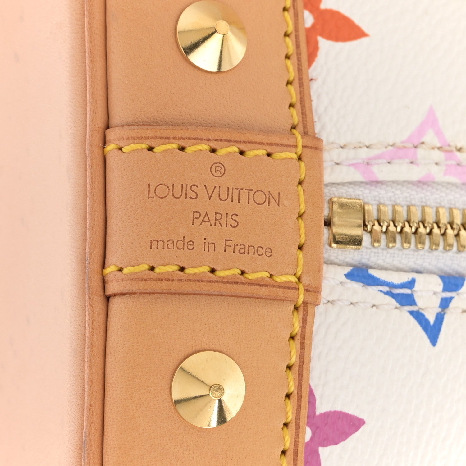 Louis Vuitton Monogram Multicolor Alma White 6 of 15