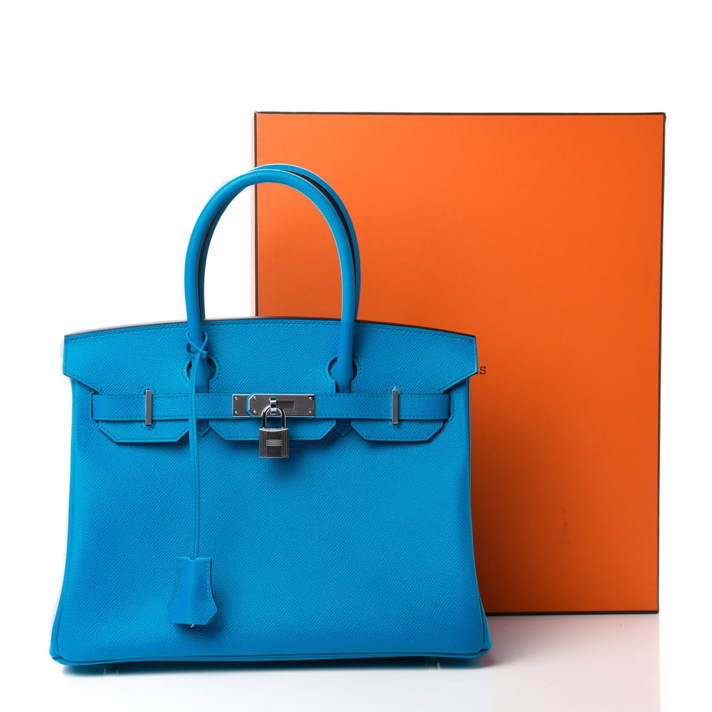 Epsom Birkin 30 Bleu Frida
