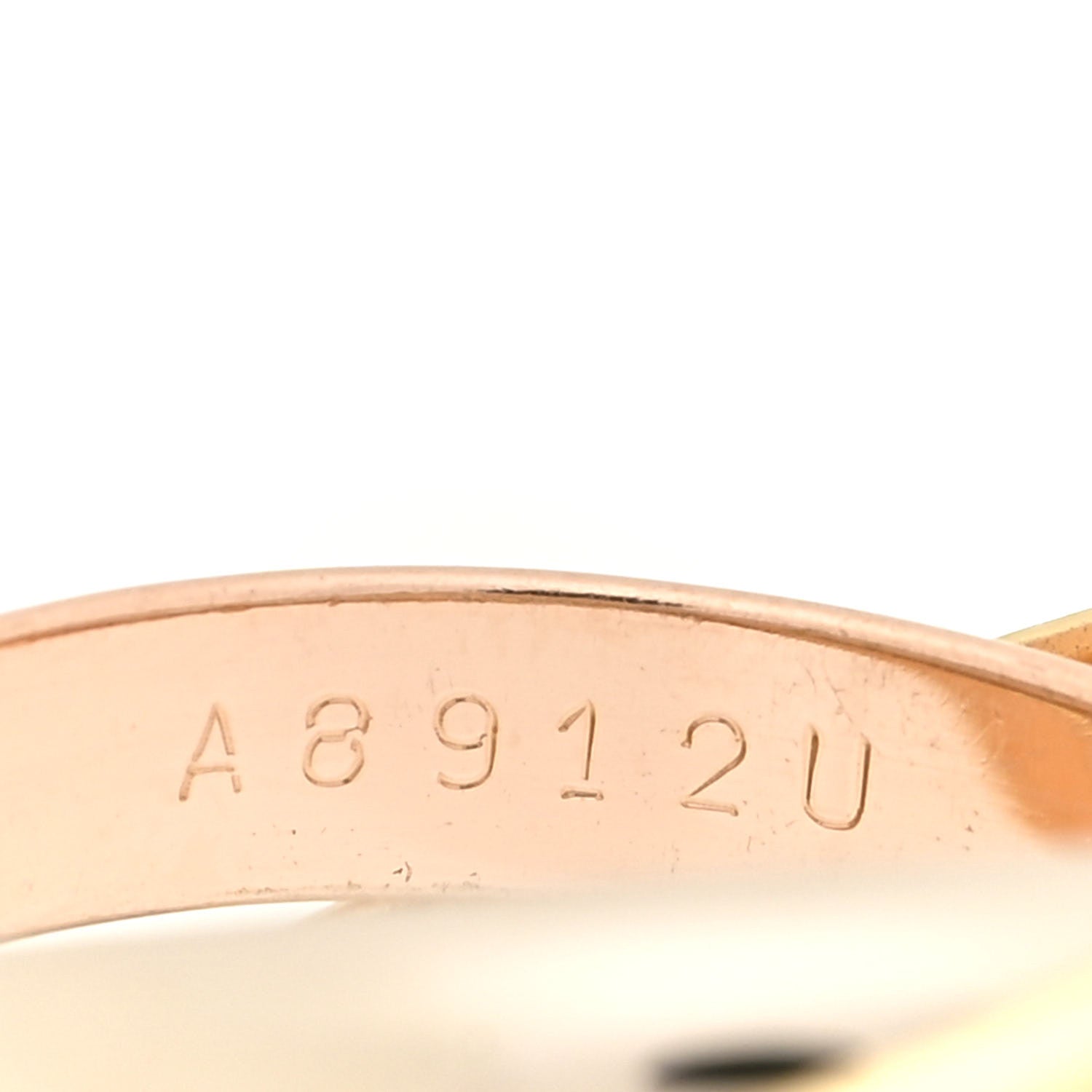 Cartier 18K Pink Yellow White Gold Classic Les Must De Cartier Trinity Ring 51 5.75 5 of 5