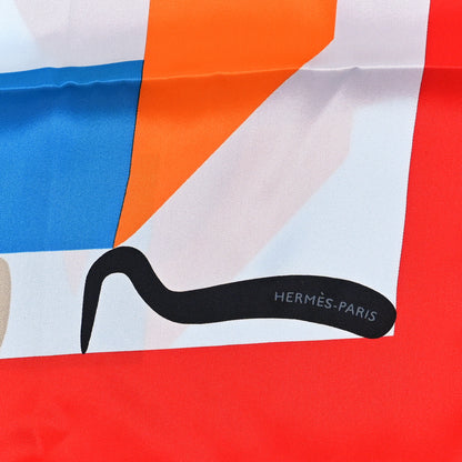 Hermes Silk Is This A Love Story? Scarf 70 Gris Perle Cacao 2 of 3