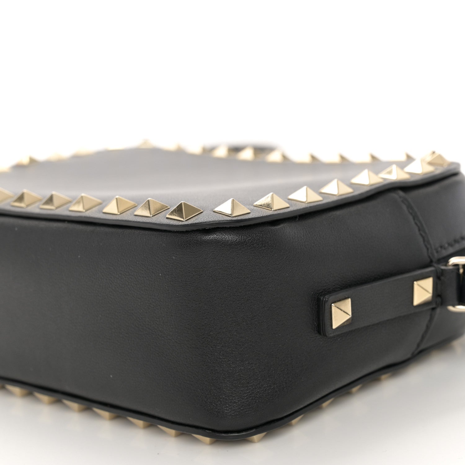 Valentino Garavani Calfskin Rockstud Camera Crossbody Bag Black 9 of 11