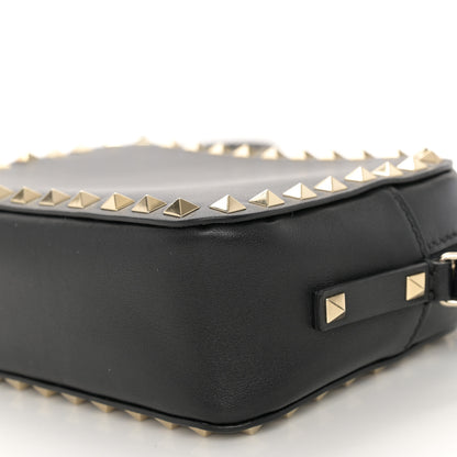Valentino Garavani Calfskin Rockstud Camera Crossbody Bag Black 9 of 11