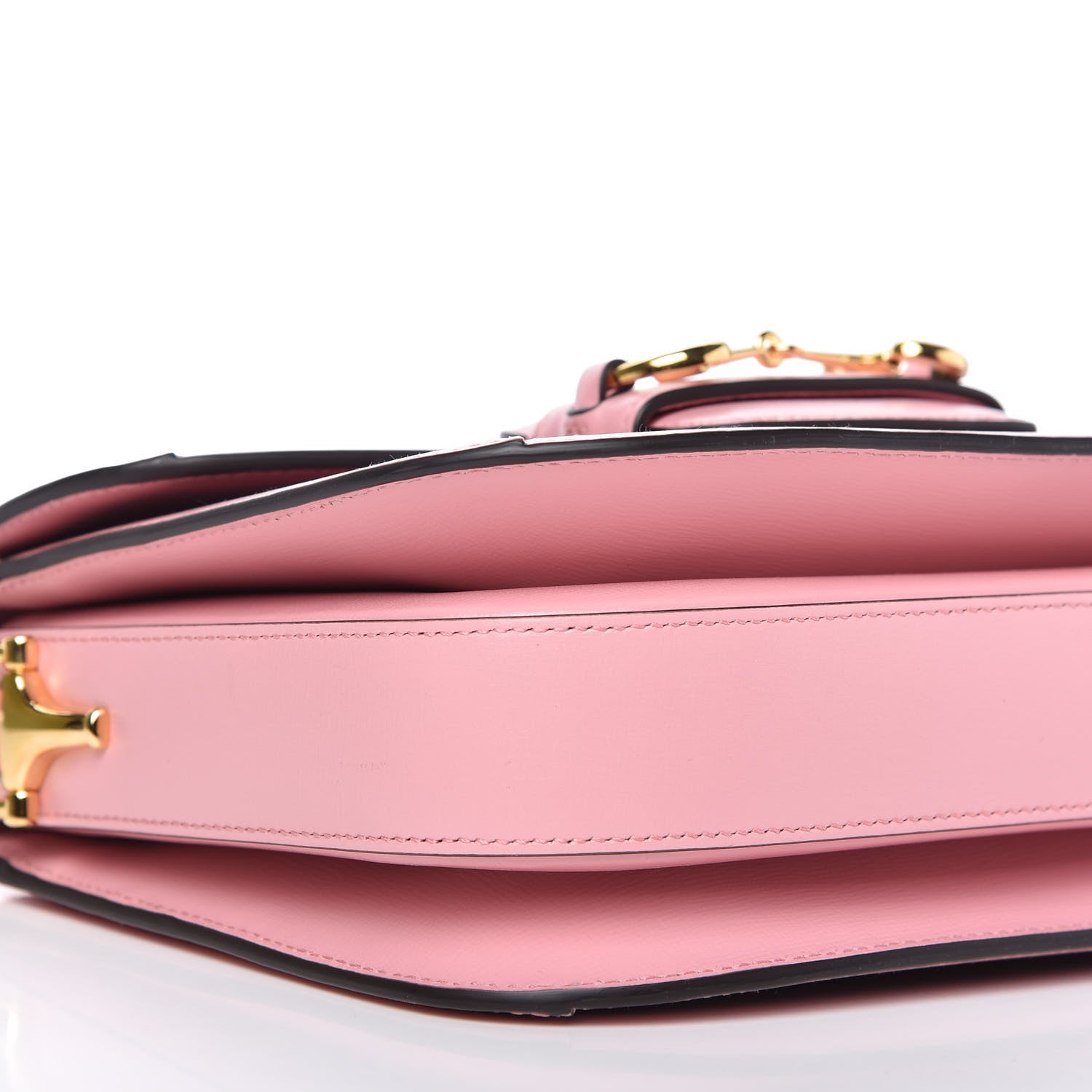 Gucci Azalea Calfskin Horsebit 1955 Shoulder Bag New Cherry Red Wild Rose 6 of 10