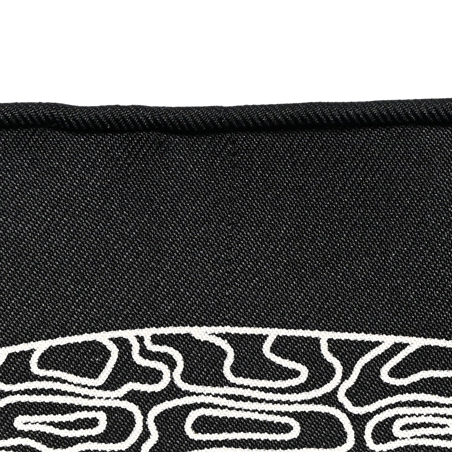 Silk La Patisserie Francaise Scarf 90 Black Creme