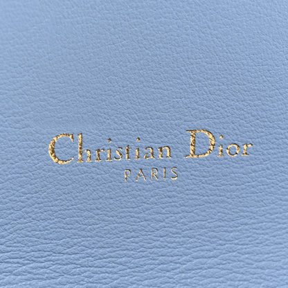 Christian Dior Oblique Saddle Chain Long Wallet Cornflower Blue 9 of 20