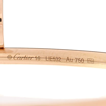 Cartier 18K Pink Gold Small Juste Un Clou Bracelet 16 4 of 5