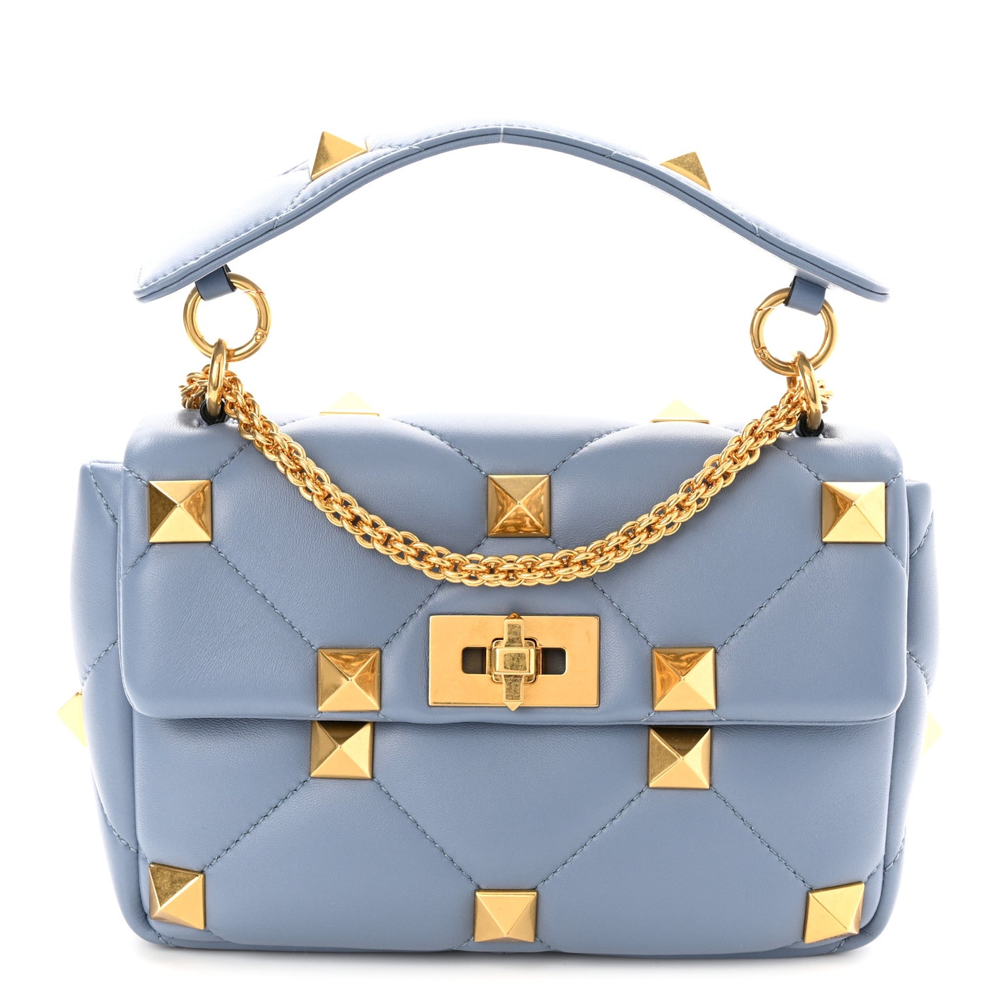Nappa Medium Roman Stud Shoulder Bag Niagara