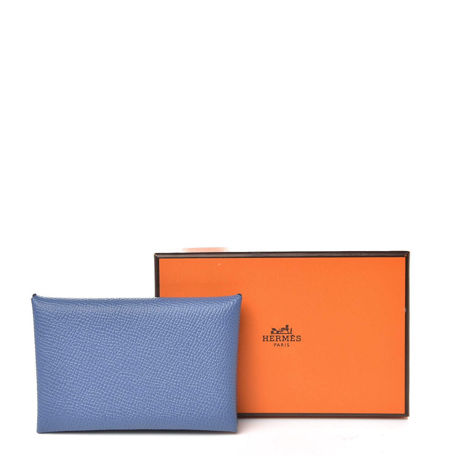 Hermes Epsom Calvi Card Case Bleu Brighton 8 of 8