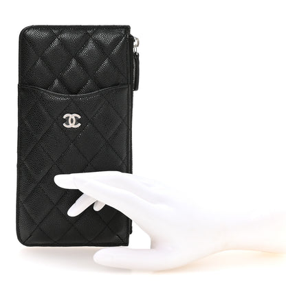 Chanel Caviar Quilted Classic iPhone Pouch Black 2 of 8