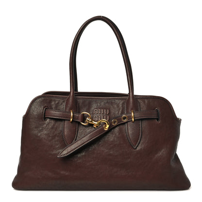 Miu Miu Nappa Large Aventure Bag Radica 1 of 9