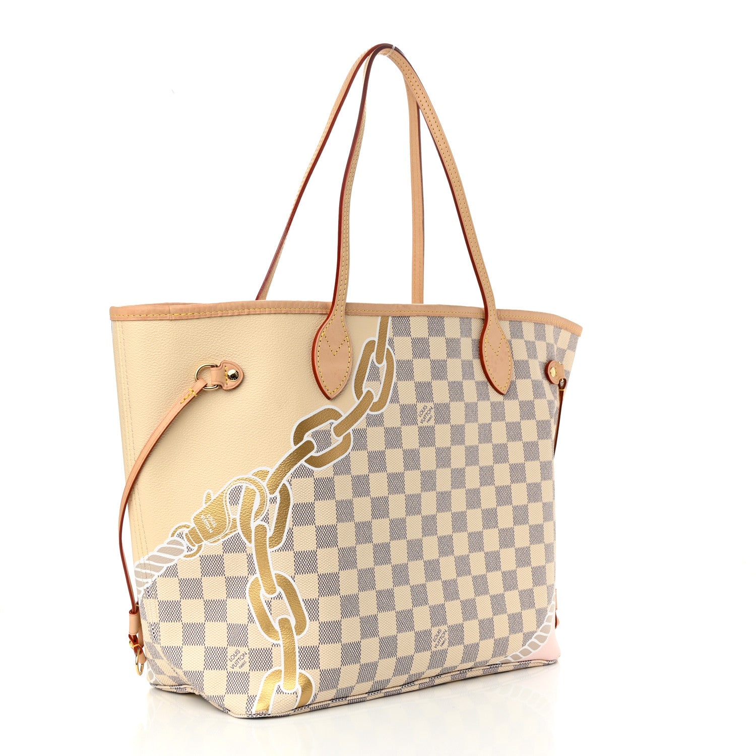 Louis Vuitton Damier Azur Nautical Neverfull MM 4 of 12