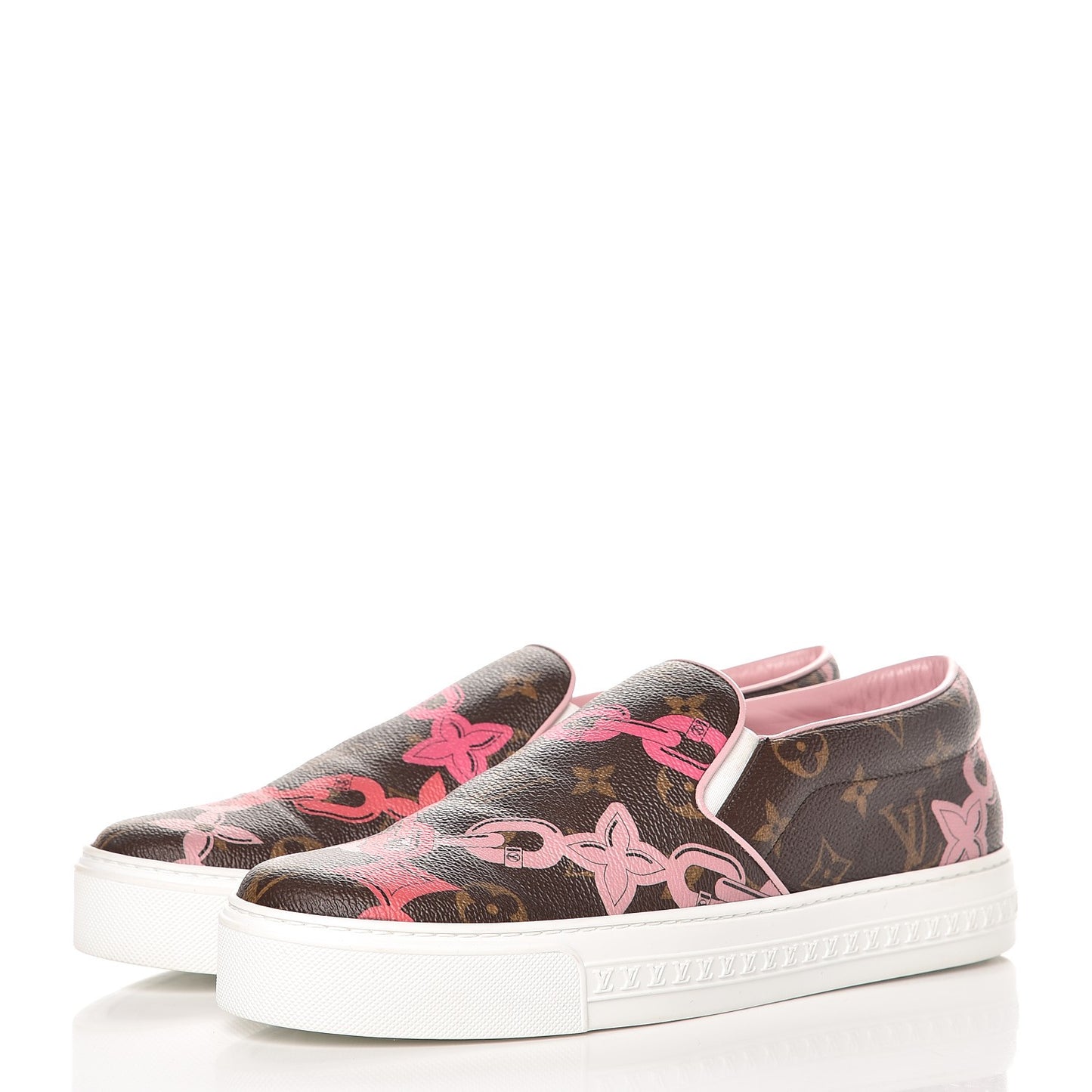 Monogram Bay Slip On Harbor Sneakers 39.5 Rose Ballerine Poppy