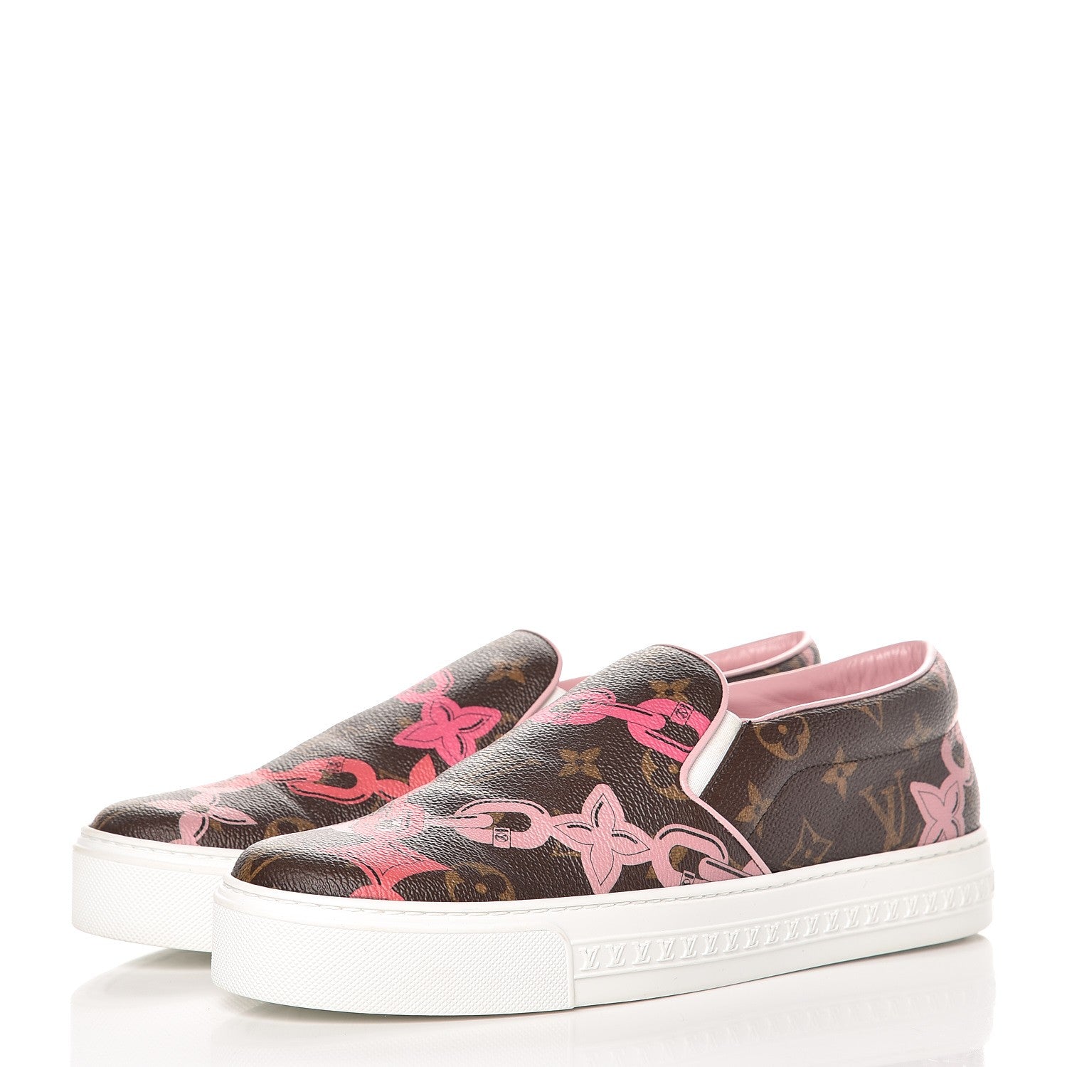 Louis Vuitton Monogram Bay Slip On Harbor Sneakers 39.5 Rose Ballerine Poppy 3 of 8