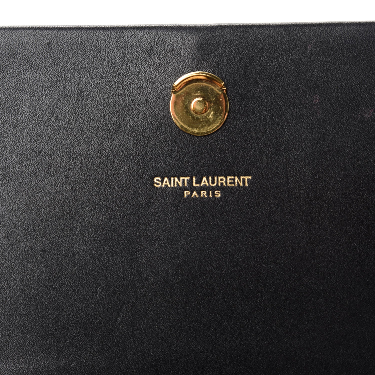 Saint Laurent Smooth Calfskin Classic Monogram Kate Tassel Chain Wallet Black 8 of 10