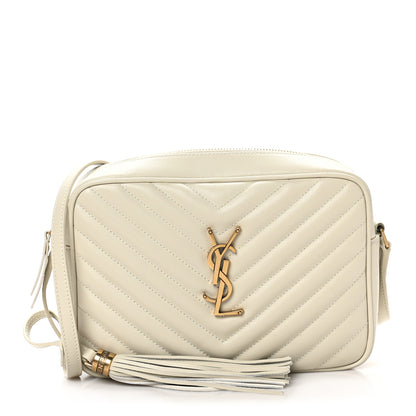 Saint Laurent Calfskin Matelasse Monogram Lou Camera Bag Blanc Vintage 1 of 10