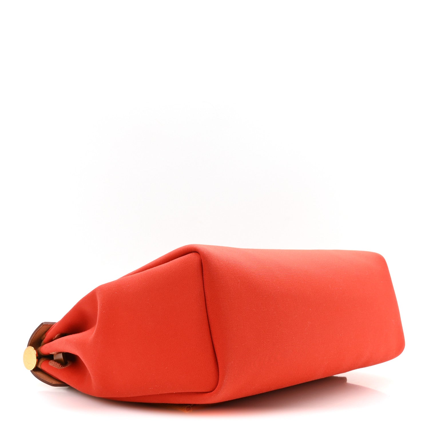 Hermes Vache Hunter Toile Herbag Zip Retourne 31 PM Orange Mecano Fauve 5 of 12