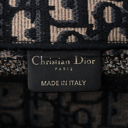 Christian Dior Oblique Mini Book Tote With Strap Blue Multicolor 6 of 10