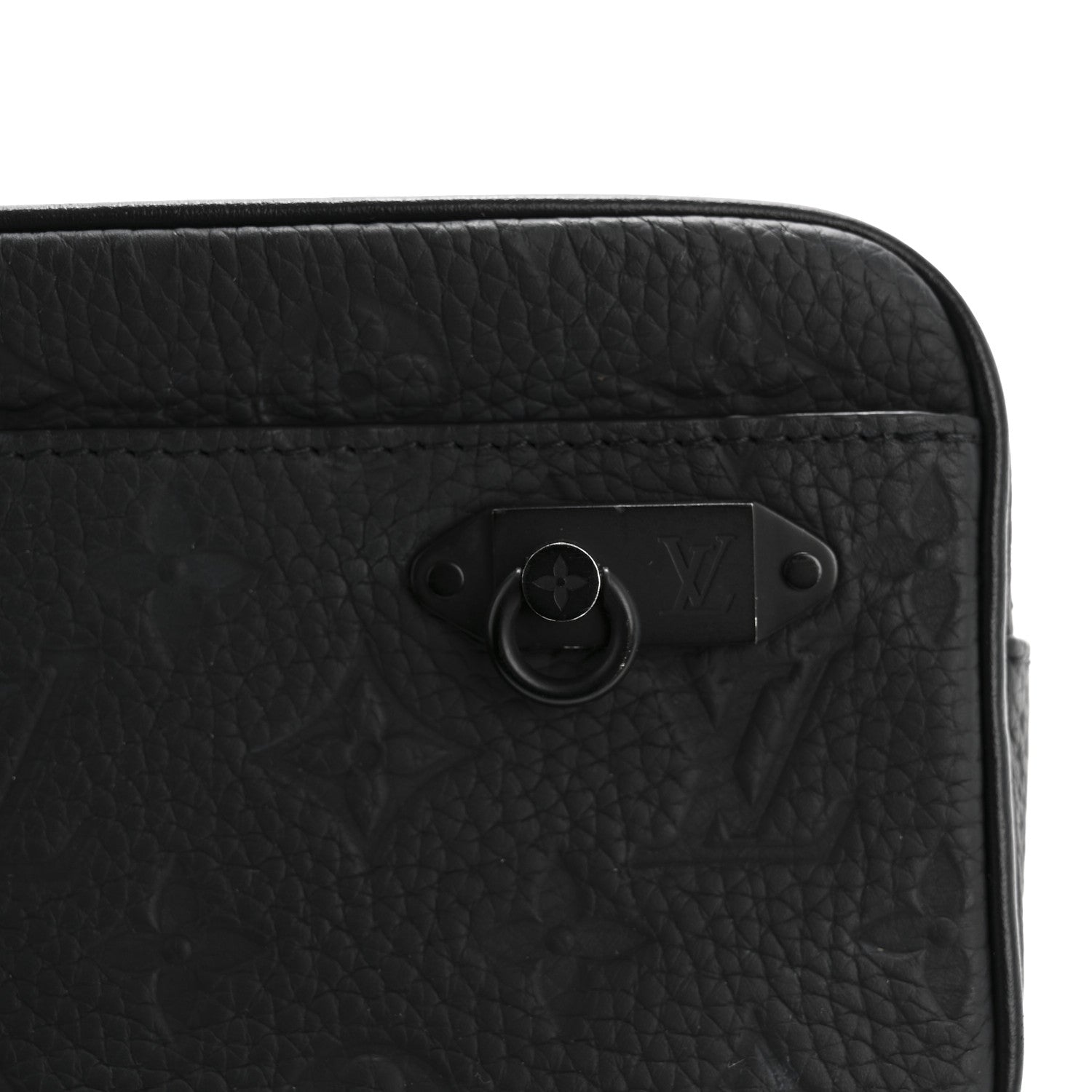 Louis Vuitton Taurillon Monogram Uniformes Solar Ray Soft Pochette Volga Belt Bag Black 10 of 11