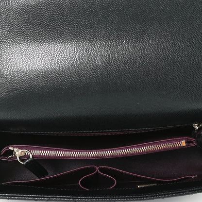 Chanel Caviar Lizard Quilted Small Coco Handle Flap Black 5 of 11