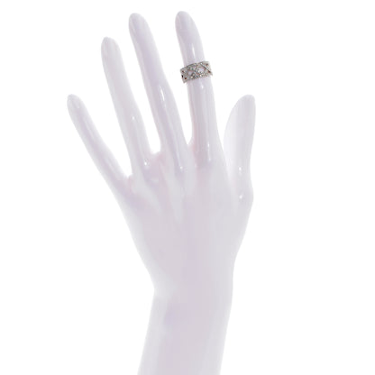 Tiffany Platinum Diamond Braided Celebration Ring 3.5 2 of 4