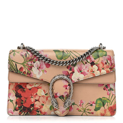 Gucci Calfskin Blooms Print Small Dionysus Shoulder Bag Pink Apricot Multicolor 1 of 18