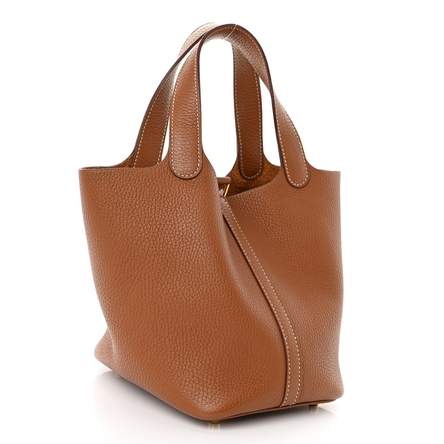 Hermes Taurillon Clemence Picotin Lock 18 PM Gold 4 of 11