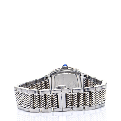 David Yurman Stainless Steel Diamond Bezel Mother of Pearl 25mm Thoroughbred Quartz Watch 3 of 6