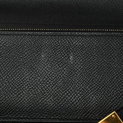 Hermes Epsom Medium Kelly Wallet Black 9 of 9