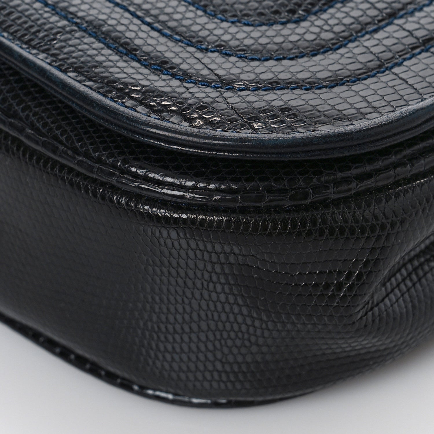 Chanel Lizard CC Mini Flap Bag in Navy 9 of 11