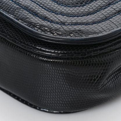 Chanel Lizard CC Mini Flap Bag in Navy 9 of 11