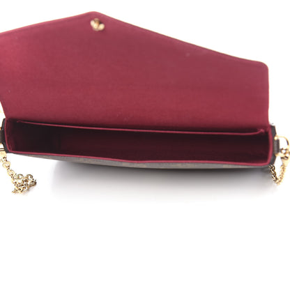 Louis Vuitton Monogram Pochette Felicie Chain Wallet Fuchsia 6 of 10