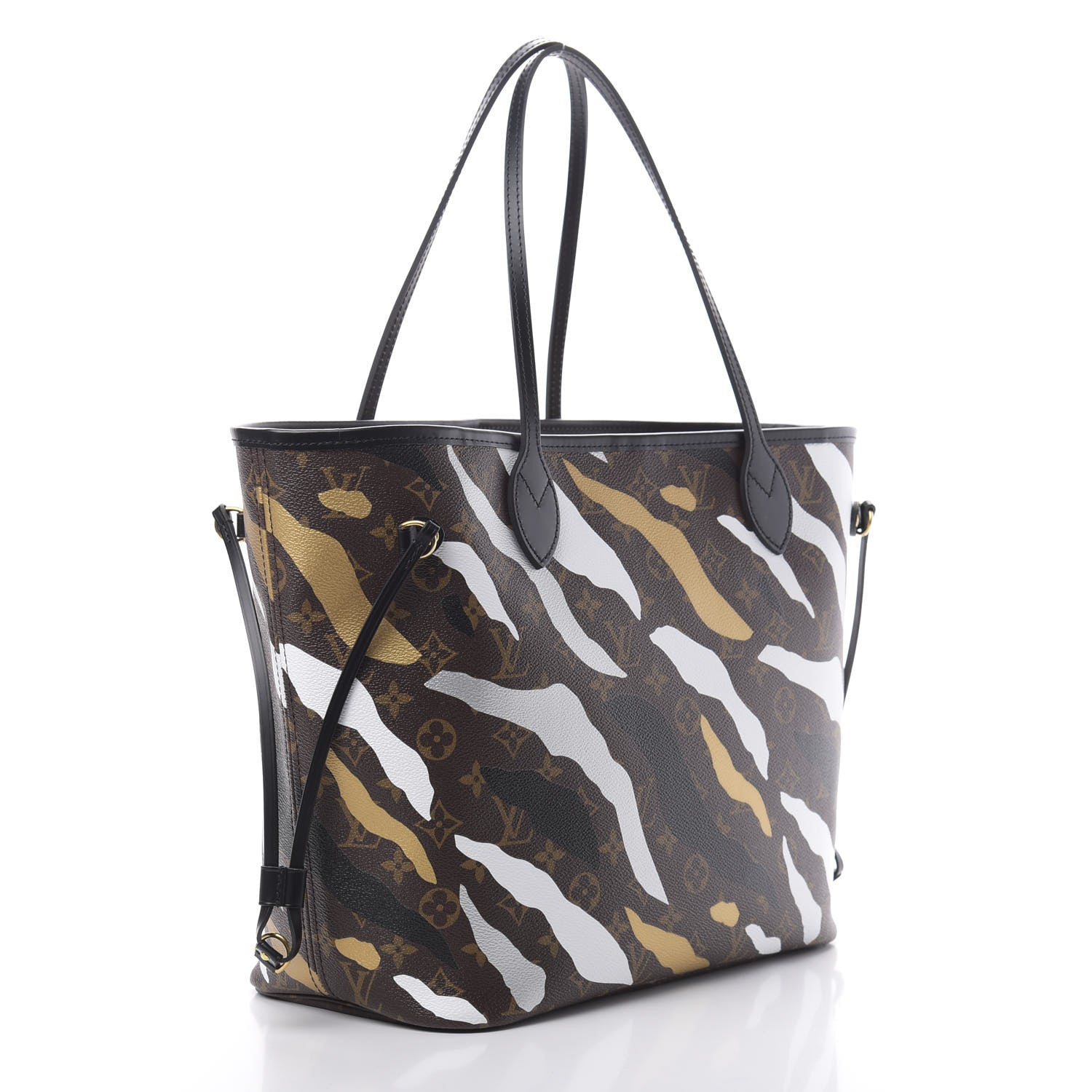 Louis Vuitton X LOL Monogram Neverfull MM Gold Silver 3 of 12