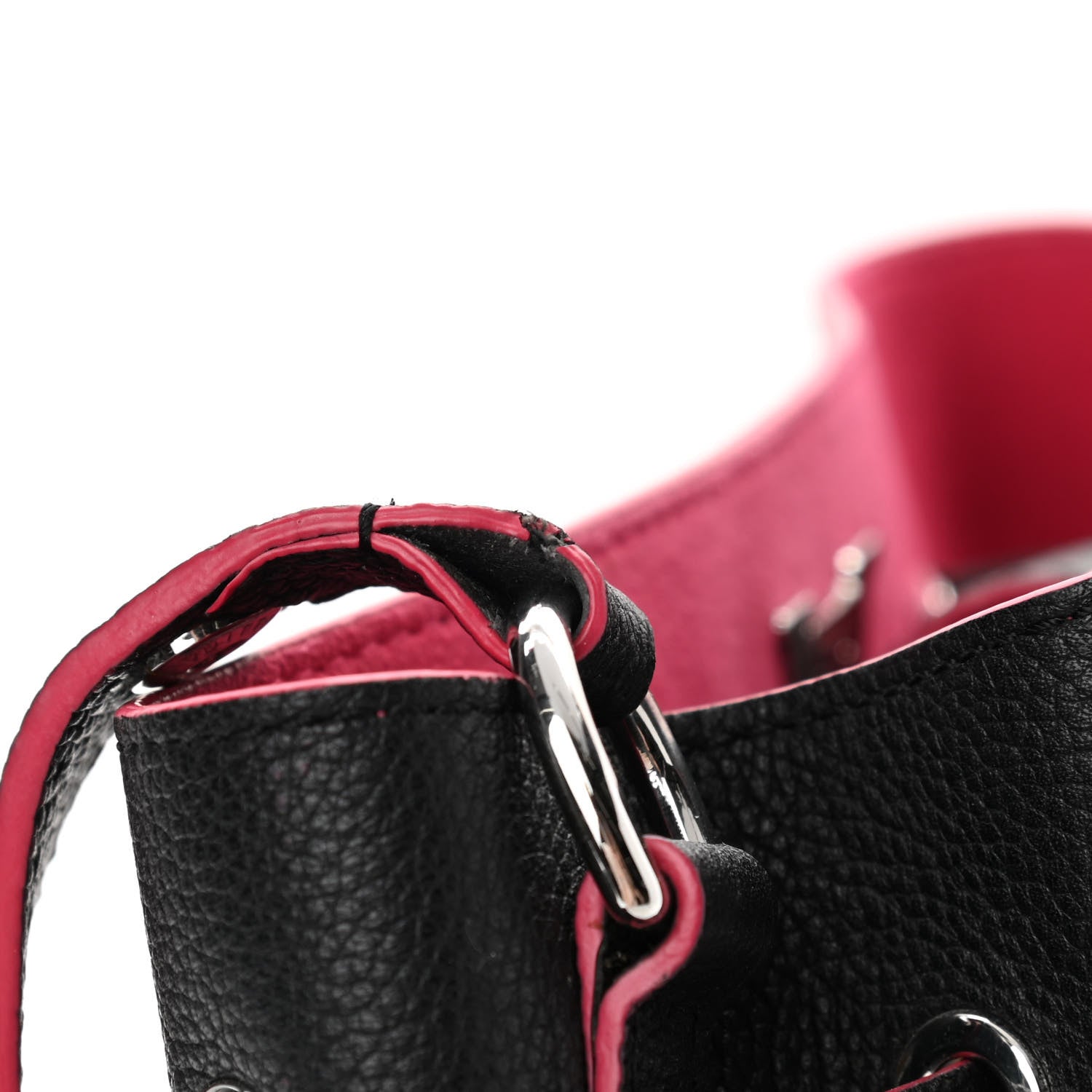 Louis Vuitton Calfskin Lockme Bucket Black 15 of 18