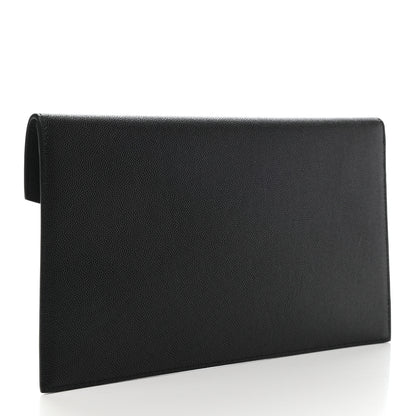 Saint Laurent Grain De Poudre Uptown Pouch Black 3 of 7