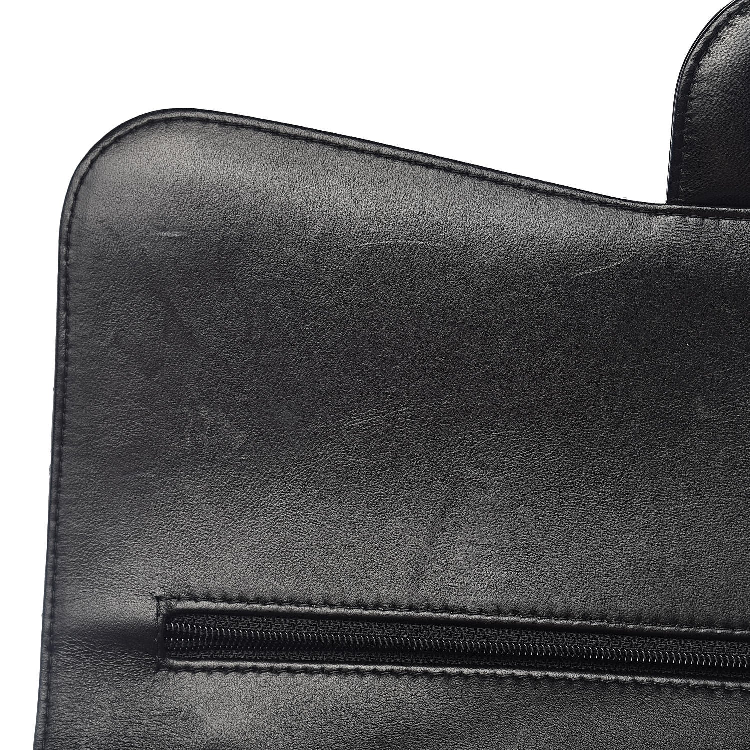 Chanel Lambskin Quilted Jumbo Double Flap Black 10 of 20