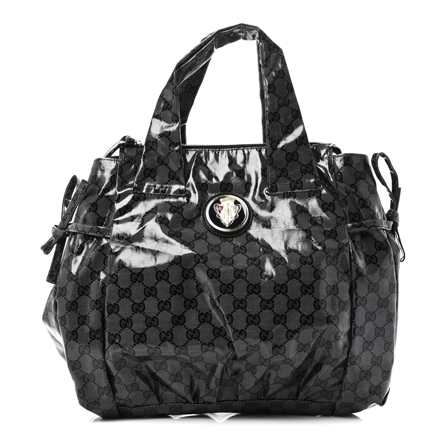 Crystal Monogram Hysteria Tote Navy Blue