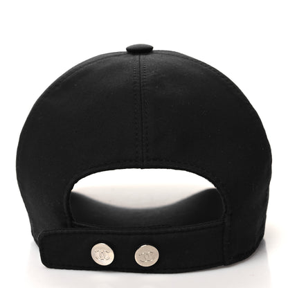 Chanel Cotton CC Cap Hat Black White 5 of 9