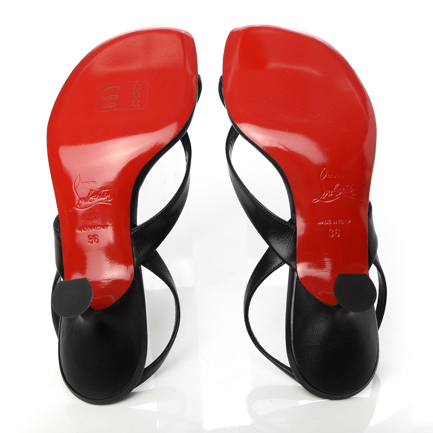Christian Louboutin Kid Taralita 55 Thong Sandals 36 Black 5 of 9
