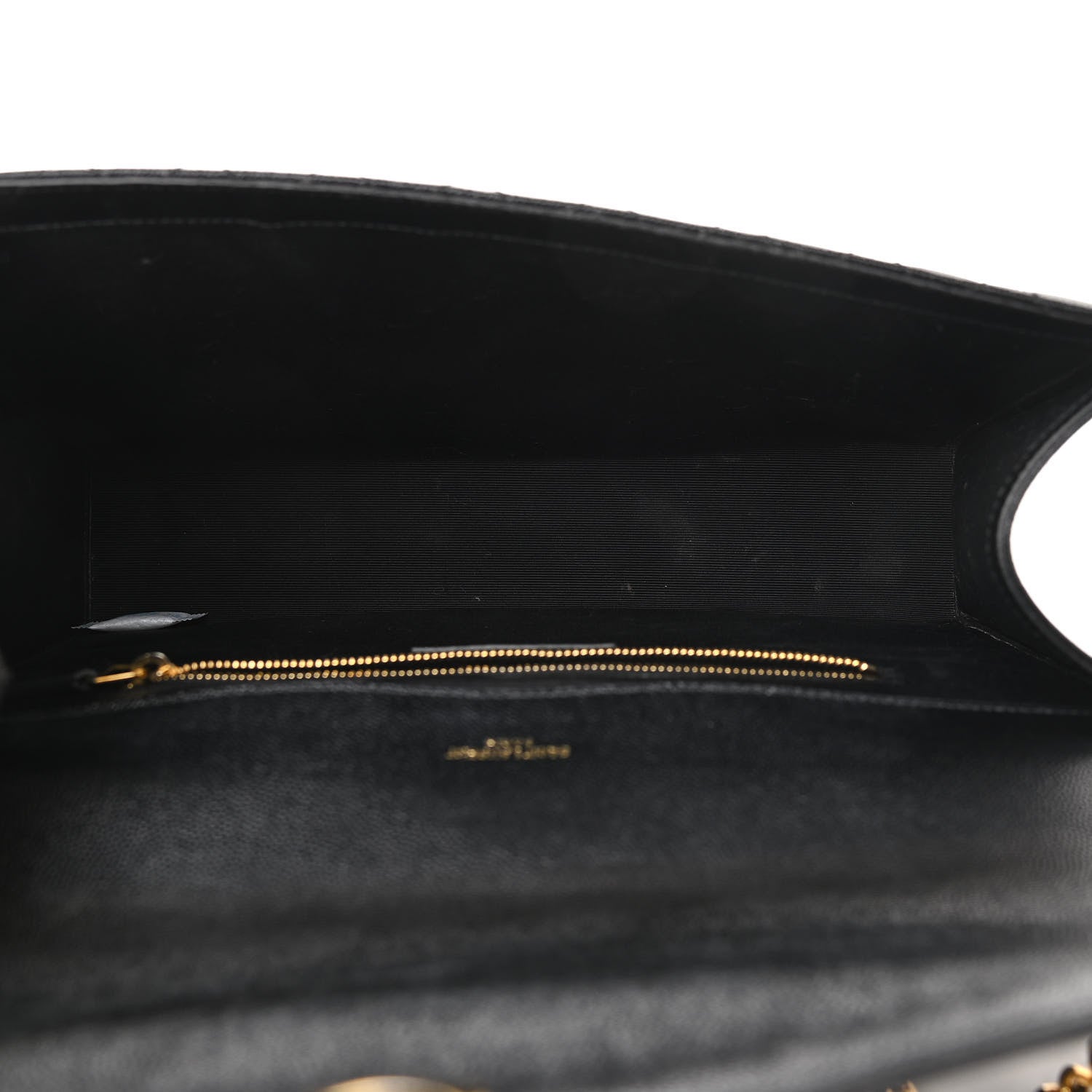 Saint Laurent Grain De Poudre Textured Mixed Matelasse Large Triquilt Monogram Satchel Black 5 of 12