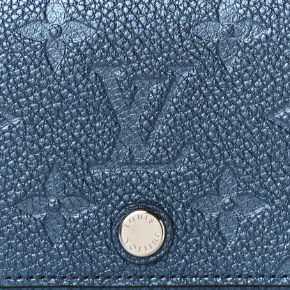 Louis Vuitton Metallic Monogram Business Card Holder Navy Nacre 7 of 9