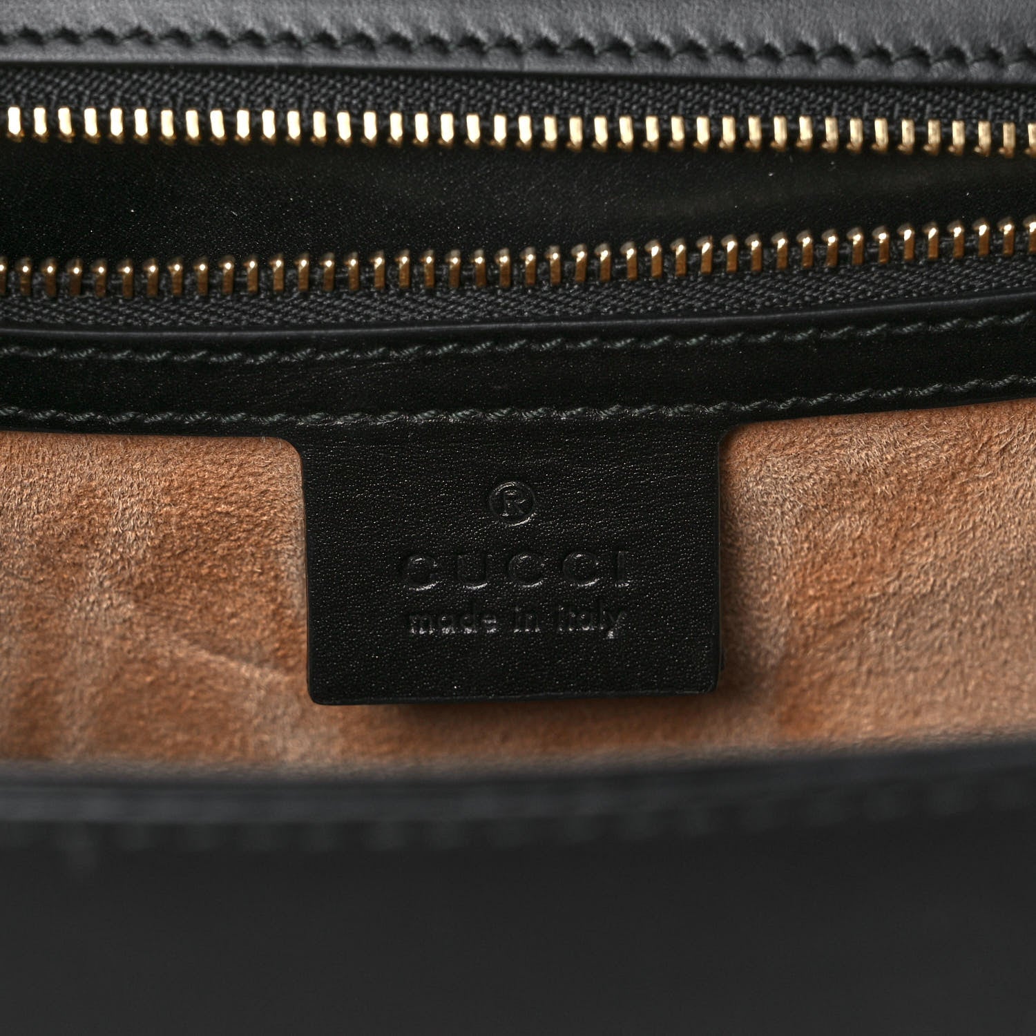 Gucci Calfskin Medium Sylvie Top Handle Bag Black 6 of 13