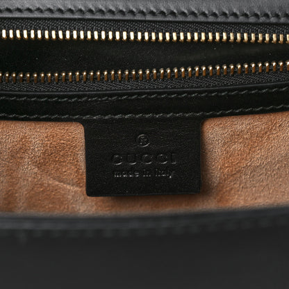 Gucci Calfskin Medium Sylvie Top Handle Bag Black 6 of 13