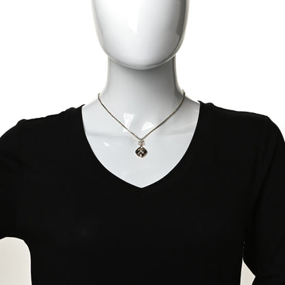 Chanel Crystal CC Cross Drop Pendant Necklace Gold 2 of 8